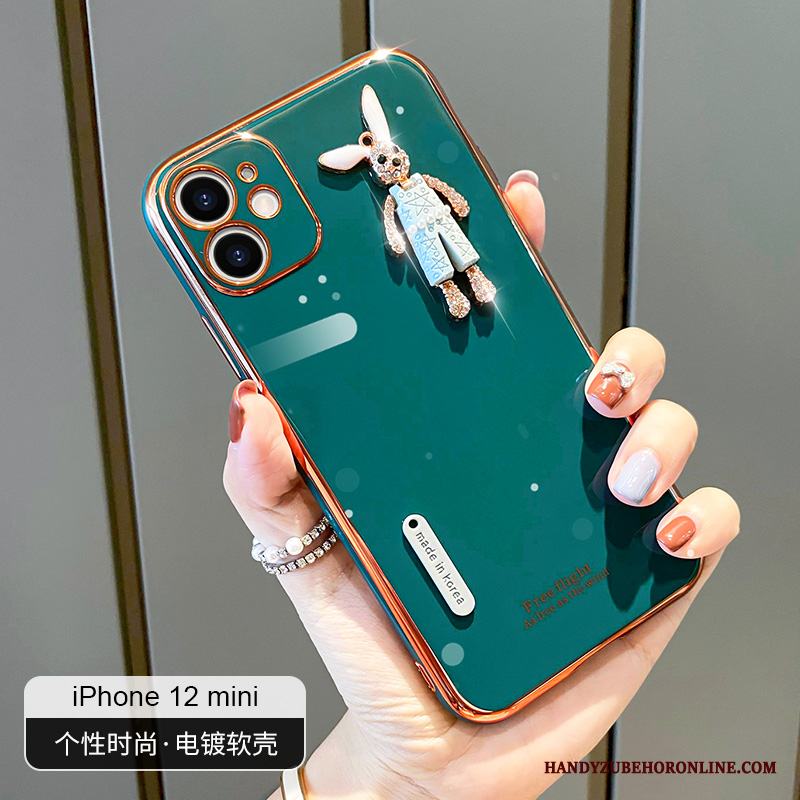 iPhone 12 Mini Skydd Blå Silikonskal Slim Skal Telefon Fallskydd Vind