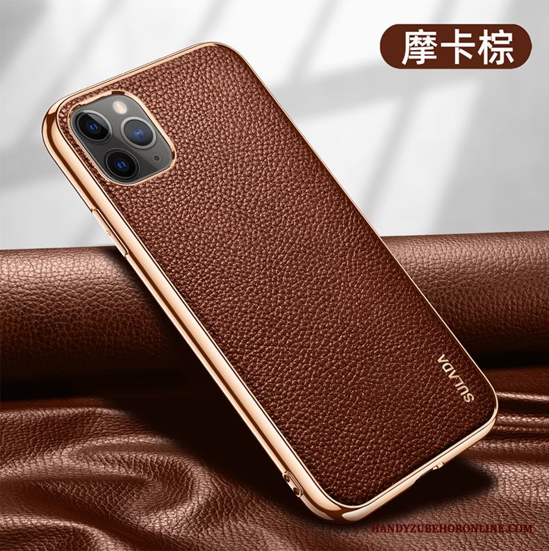 iPhone 12 Pro Högt Utbud Läderfodral Skal Telefon All Inclusive Kreativa Ny Äkta Läder