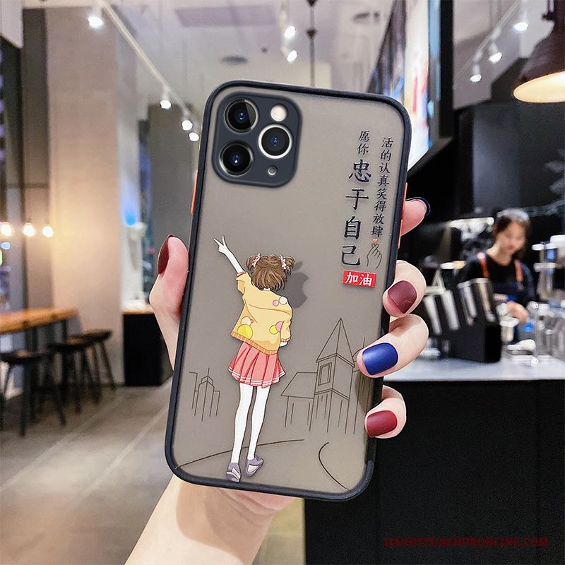 iPhone 12 Pro Max All Inclusive Skydd Blå Kreativa Fallskydd Nubuck Skal Telefon