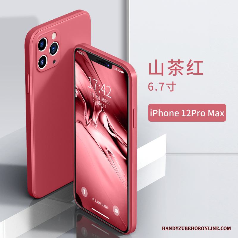 iPhone 12 Pro Max Mjuk Silikon Purpur Skal Telefon Fodral Personlighet Kreativa