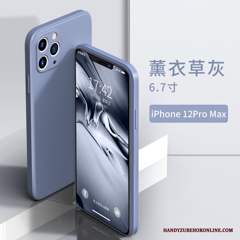 iPhone 12 Pro Max Mjuk Silikon Purpur Skal Telefon Fodral Personlighet Kreativa