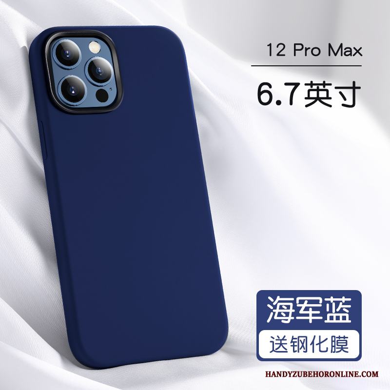 iPhone 12 Pro Max Net Red Personlighet Skal Telefon Fodral Ny Silikon Skydd