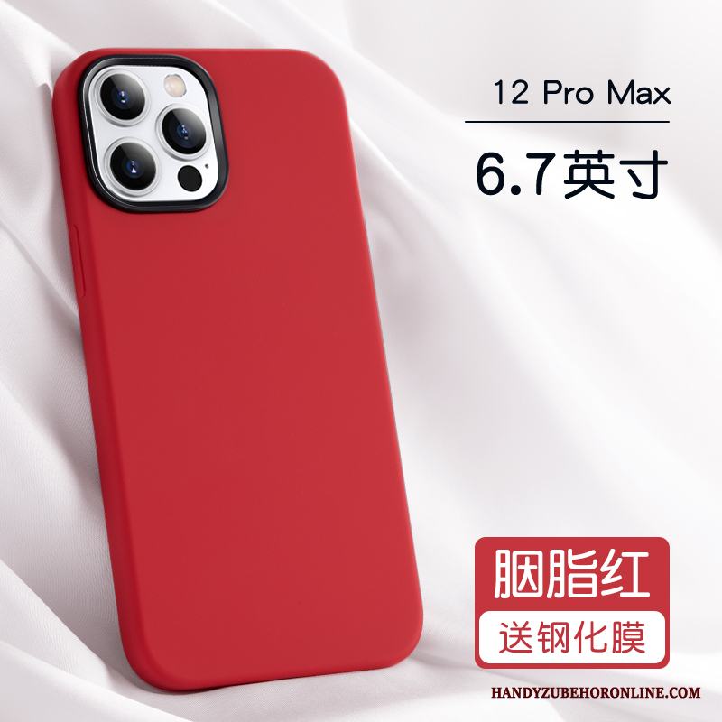 iPhone 12 Pro Max Net Red Personlighet Skal Telefon Fodral Ny Silikon Skydd