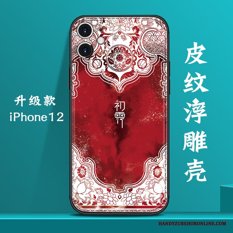 iPhone 12 Skal Kreativa Kinesisk Stil Ny Vind Fallskydd Blå All Inclusive
