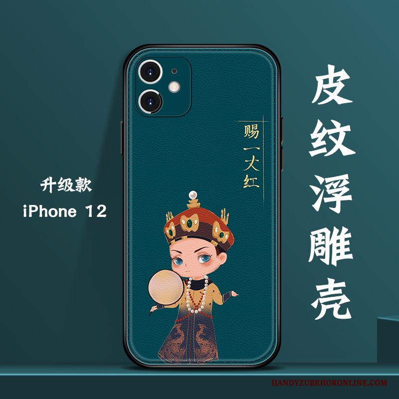 iPhone 12 Skal Ny Kinesisk Stil Personlighet Mini Kreativa Vacker Net Red