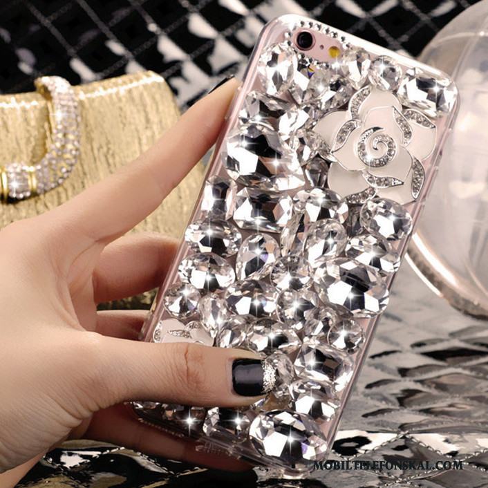 iPhone 4/4s Silver Trend Skal Mobil Telefon Vacker Fodral Kristall