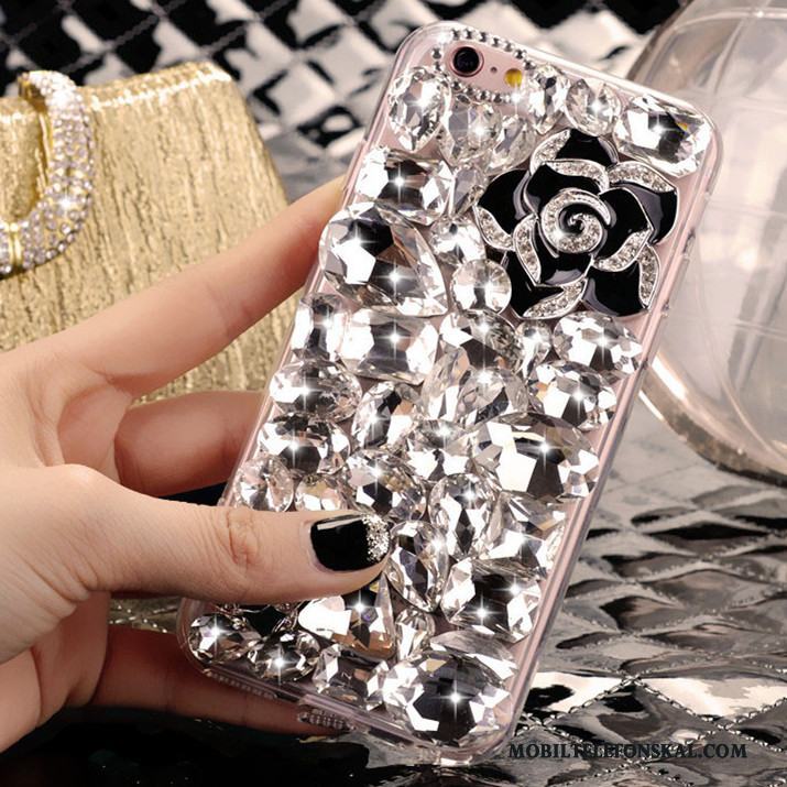 iPhone 4/4s Silver Trend Skal Mobil Telefon Vacker Fodral Kristall