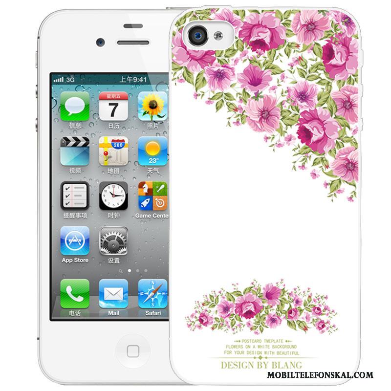 iPhone 4/4s Skal Fodral Silikon Rosa Mobil Telefon Tecknat Skydd