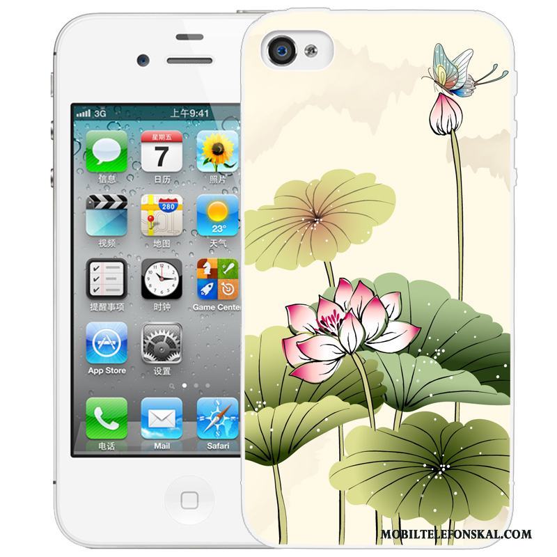 iPhone 4/4s Skal Fodral Silikon Rosa Mobil Telefon Tecknat Skydd