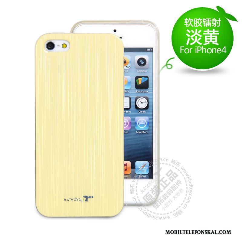 iPhone 4/4s Skydd Skal Färg Blå Fodral Silikon Mobil Telefon