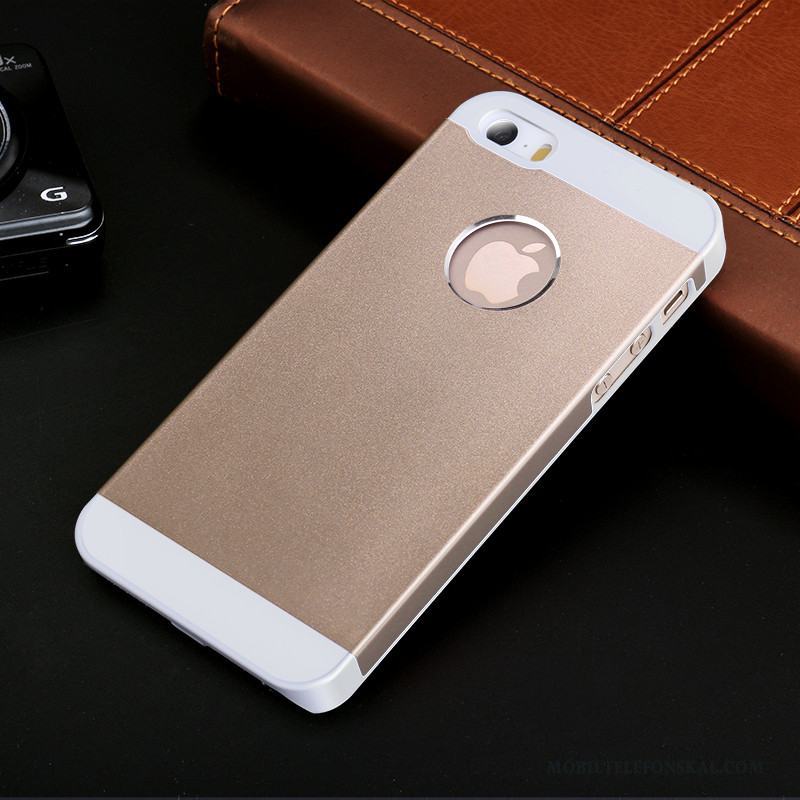 iPhone 5/5s All Inclusive Bakre Omslag Metall Skal Telefon Rosa