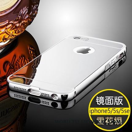 iPhone 5/5s All Inclusive Metall Frame Skal Telefon Guld Hund Vind