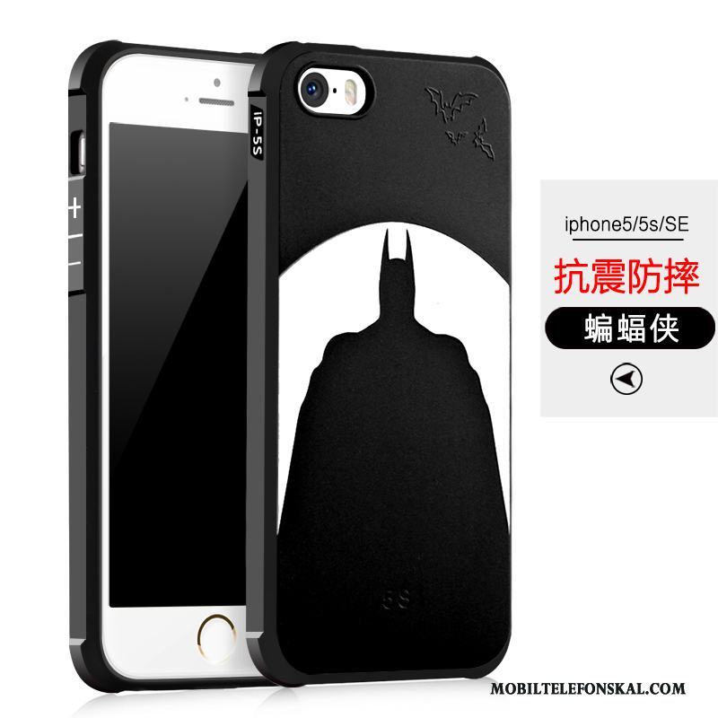 iPhone 5/5s Fallskydd Skal Telefon Trend Fodral Nubuck Silikon Mobil Telefon