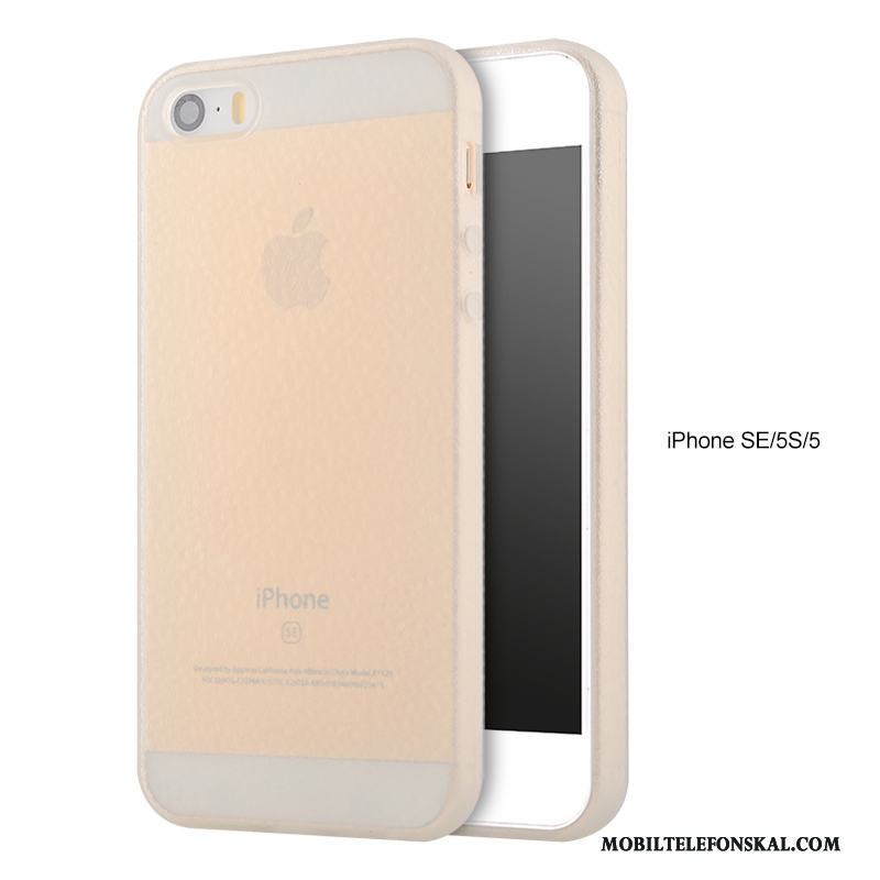 iPhone 5/5s Fodral Röd Fallskydd Transparent Skal Ny Trend