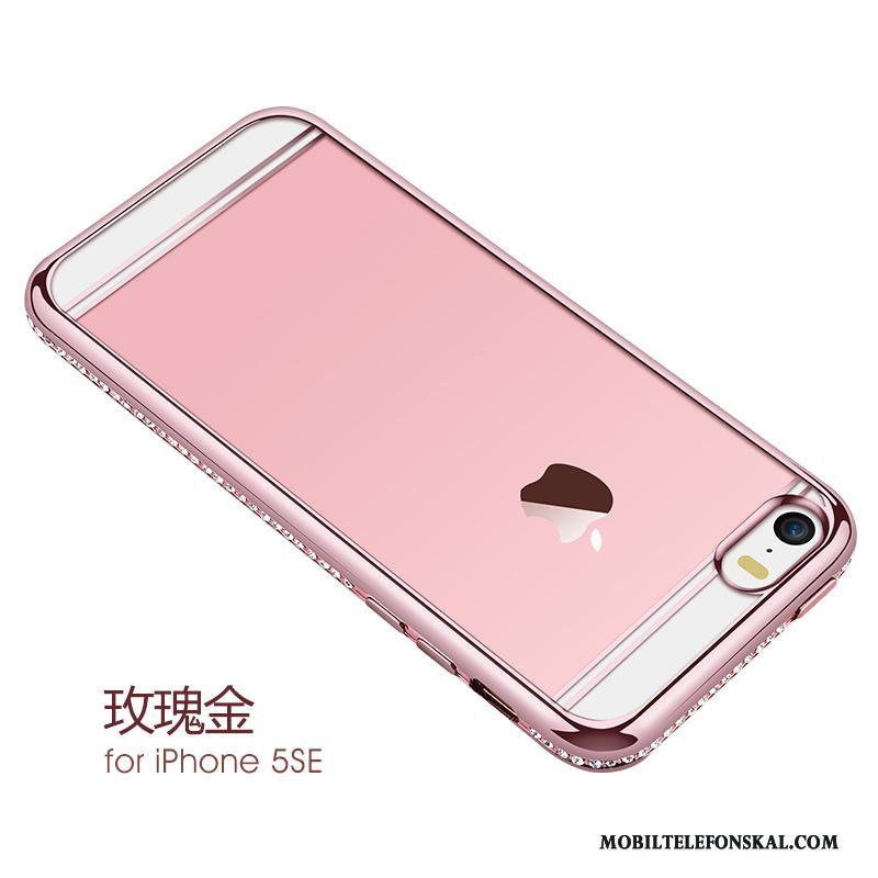 iPhone 5/5s Fodral Silver Trend Med Strass Silikon Lyxiga Skal Telefon