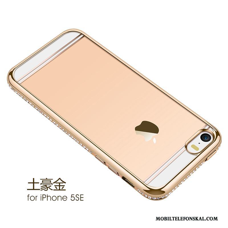 iPhone 5/5s Fodral Silver Trend Med Strass Silikon Lyxiga Skal Telefon