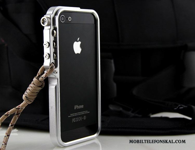 iPhone 5/5s Maskiner Skal Telefon Metall Trend Svart Frame