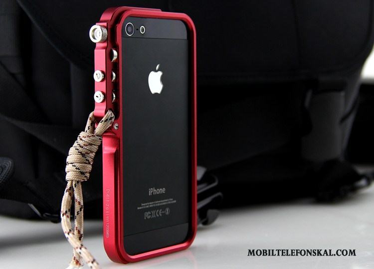 iPhone 5/5s Maskiner Skal Telefon Metall Trend Svart Frame