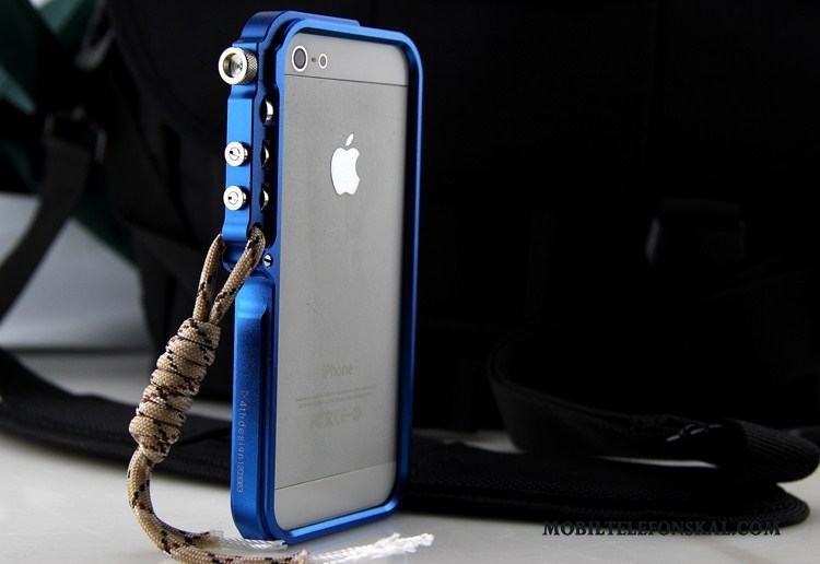 iPhone 5/5s Maskiner Skal Telefon Metall Trend Svart Frame