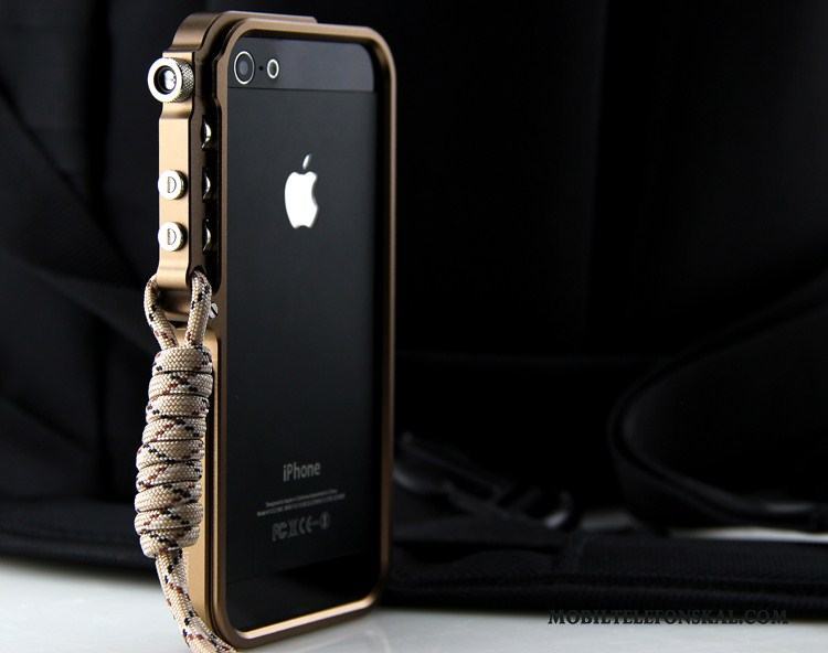 iPhone 5/5s Maskiner Skal Telefon Metall Trend Svart Frame