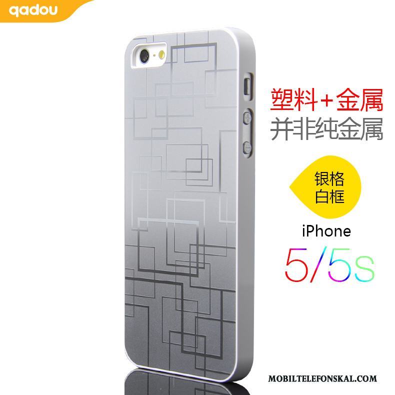 iPhone 5/5s Mobil Telefon Skal Telefon Silver Fodral Metall
