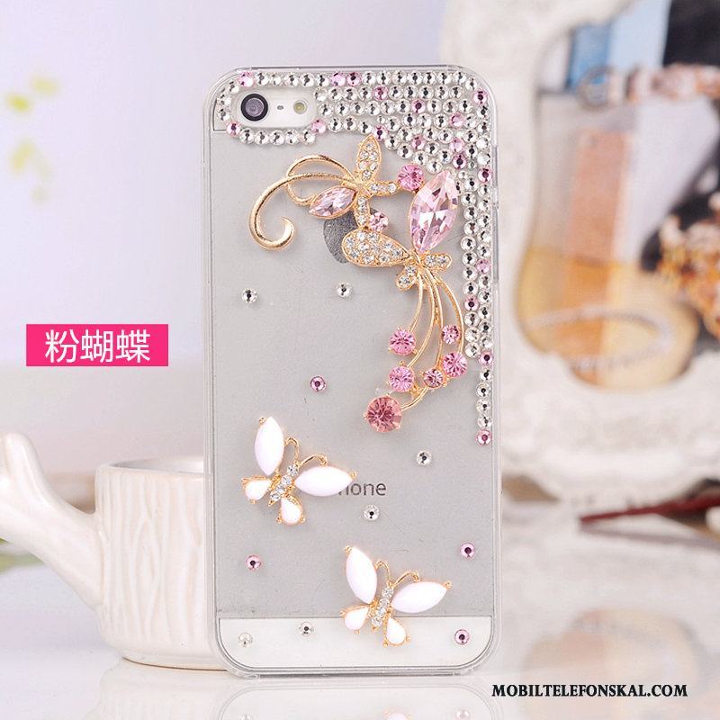 iPhone 5/5s Rosa Fodral Skydd Strass Skal Telefon Mobil Telefon