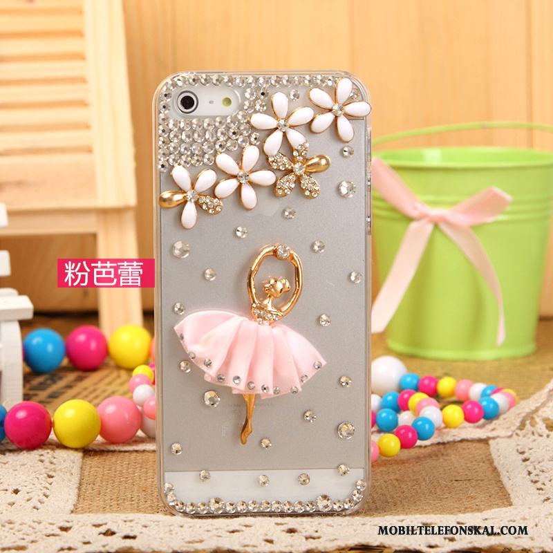 iPhone 5/5s Rosa Fodral Skydd Strass Skal Telefon Mobil Telefon