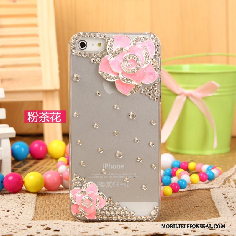 iPhone 5/5s Rosa Fodral Skydd Strass Skal Telefon Mobil Telefon