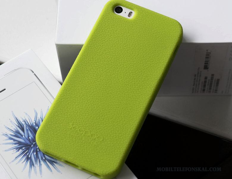 iPhone 5/5s Silikon Duk Mobil Telefon Skydd Skal Telefon Fodral Grön