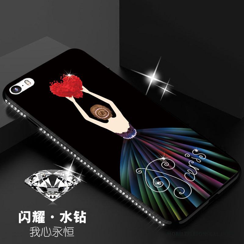 iPhone 5/5s Skal All Inclusive Strass Tecknat Skydd Personlighet Fodral Fallskydd