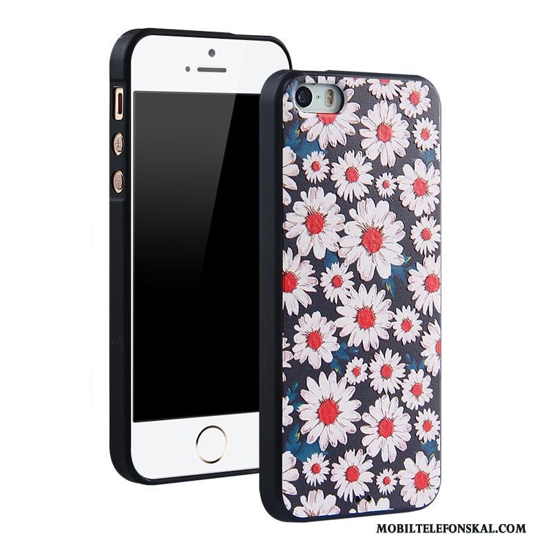 iPhone 5/5s Skal Skydd Fallskydd Tecknat Fodral Trend Silikon Mjuk