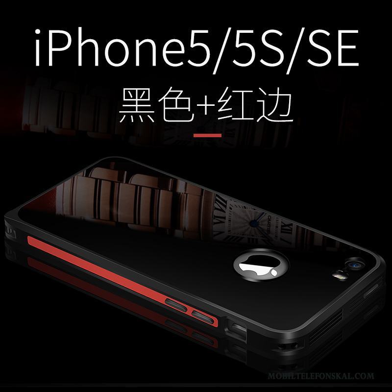 iPhone 5/5s Skal Skydd Spegel All Inclusive Fodral Blå Kreativa