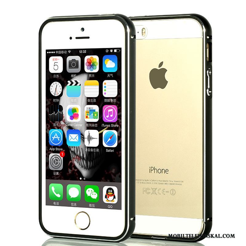 iPhone 5/5s Skal Telefon Metall All Inclusive Enkel Bakre Omslag Blå Slim