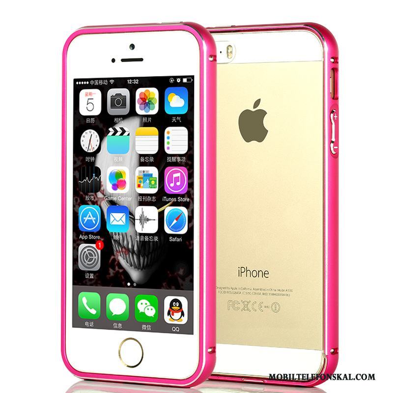 iPhone 5/5s Skal Telefon Metall All Inclusive Enkel Bakre Omslag Blå Slim