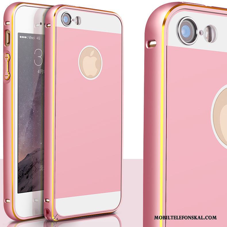 iPhone 5/5s Skal Telefon Metall Fodral Guld Legering Skydd Bakre Omslag