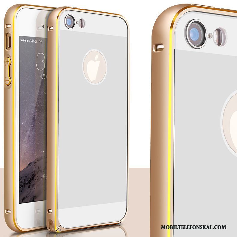 iPhone 5/5s Skal Telefon Metall Fodral Guld Legering Skydd Bakre Omslag