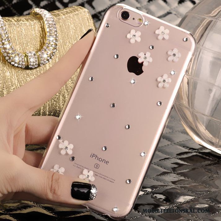 iPhone 5/5s Skal Telefon Skydd Strass Fodral Rosa