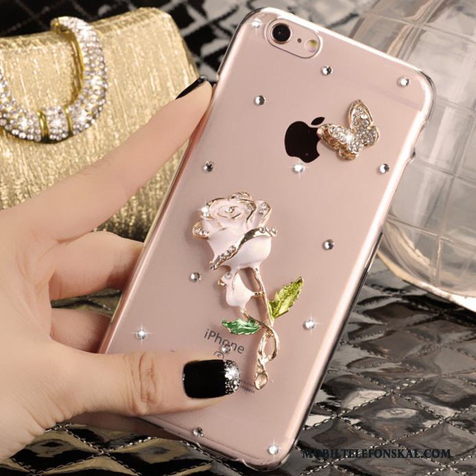 iPhone 5/5s Skal Telefon Skydd Strass Fodral Rosa