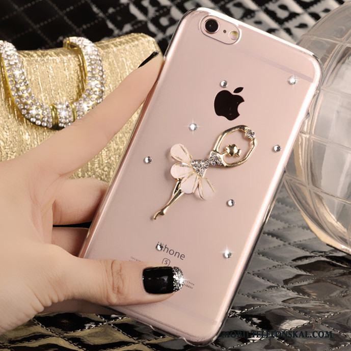 iPhone 5/5s Skal Telefon Skydd Strass Fodral Rosa