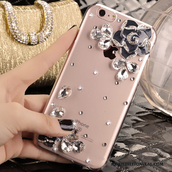 iPhone 5/5s Skal Telefon Skydd Strass Fodral Rosa