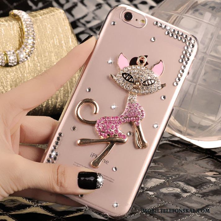 iPhone 5/5s Skal Telefon Skydd Strass Fodral Rosa