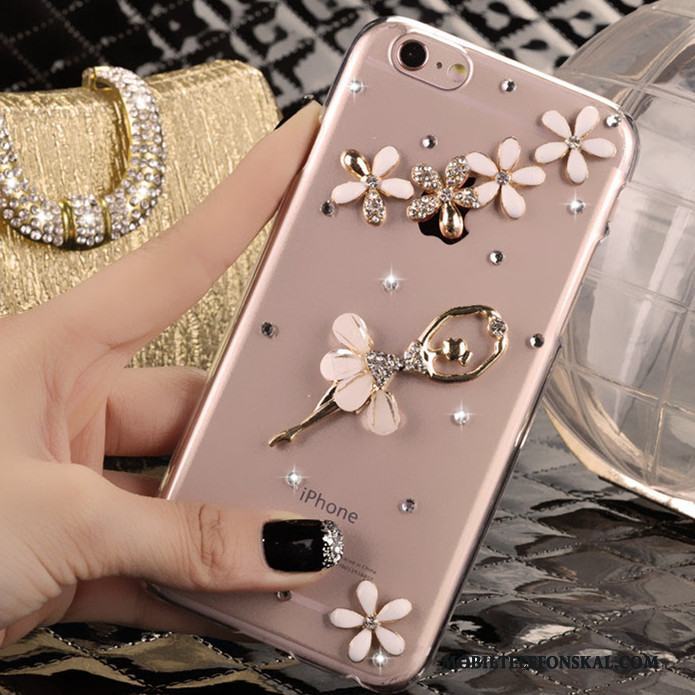 iPhone 5/5s Skal Telefon Skydd Strass Fodral Rosa