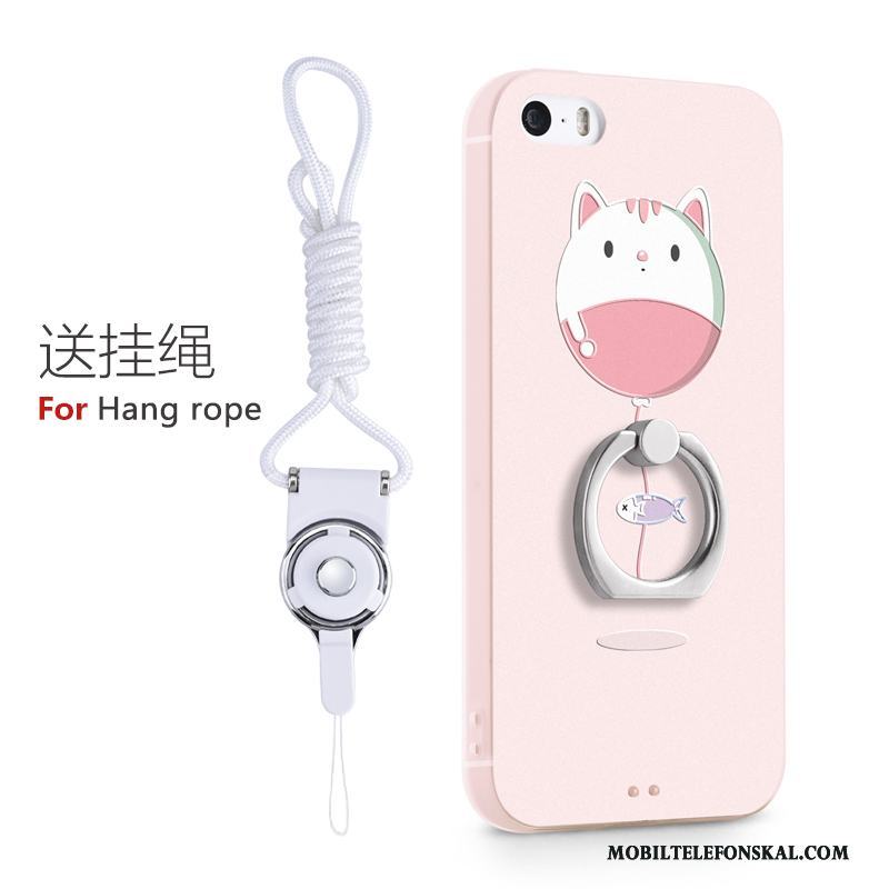 iPhone 5/5s Skal Telefon Support Ring Rosa Vacker Fodral Trend