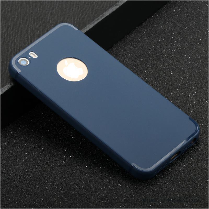 iPhone 5/5s Skydd Enkel Nubuck Mjuk Skal Telefon Trend Silikon