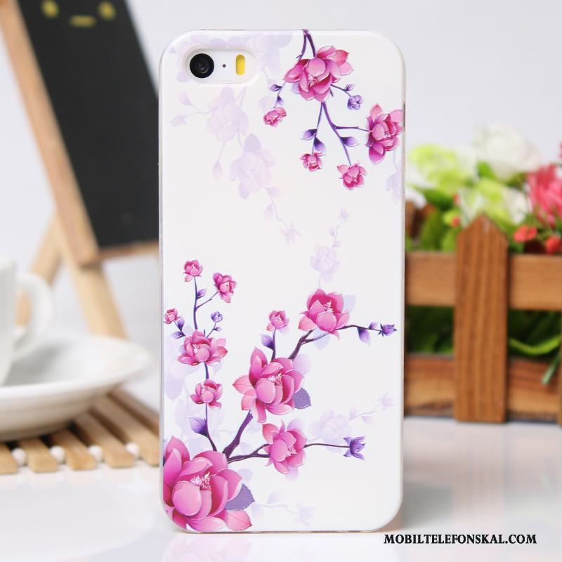 iPhone 5/5s Tecknat Fodral Skal Telefon Ny Cool Skydd Rosa