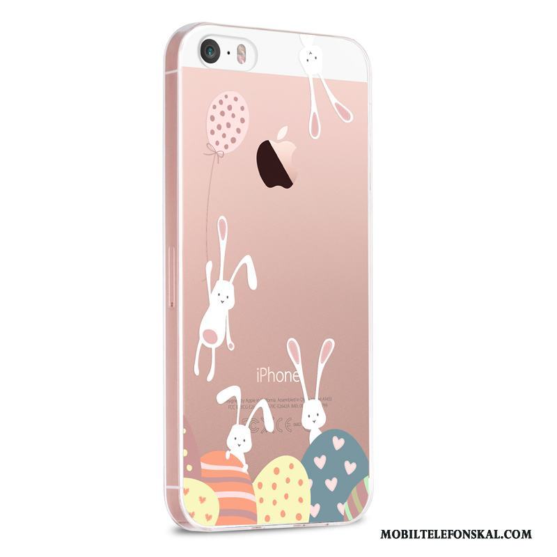 iPhone 5/5s Vacker Fallskydd Rosa Silikon Skal Telefon Tecknat Fodral