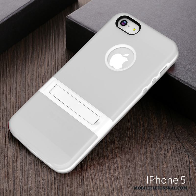 iPhone 5c Skal Silikon Skydd Fodral Purpur Mobil Telefon Support Lätt Och Tunt