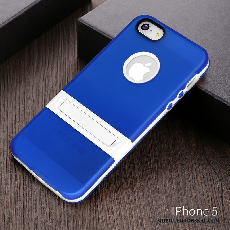 iPhone 5c Skal Silikon Skydd Fodral Purpur Mobil Telefon Support Lätt Och Tunt