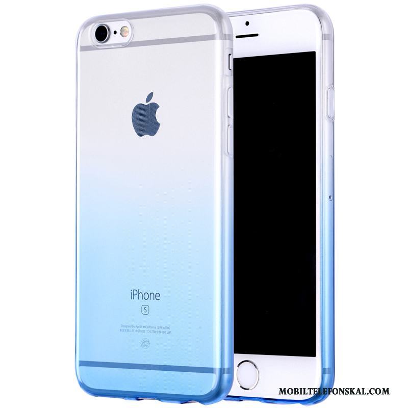 iPhone 6/6s Blå All Inclusive Pu Transparent Skal Telefon Silikon Mjuk