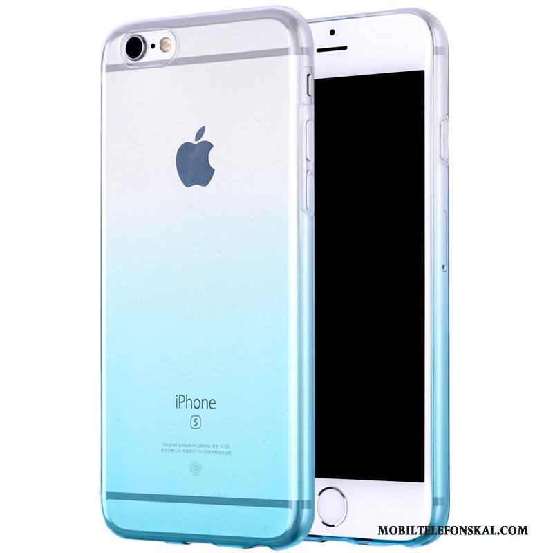 iPhone 6/6s Blå All Inclusive Pu Transparent Skal Telefon Silikon Mjuk